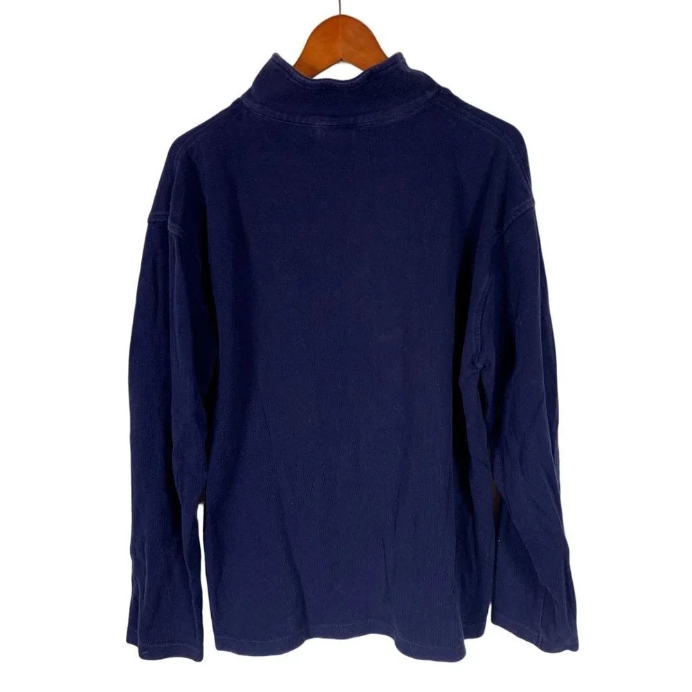 Polo Ralph Lauren Sleepwear 100%‎ Cotton 1/4 Zip Sweater Size Large